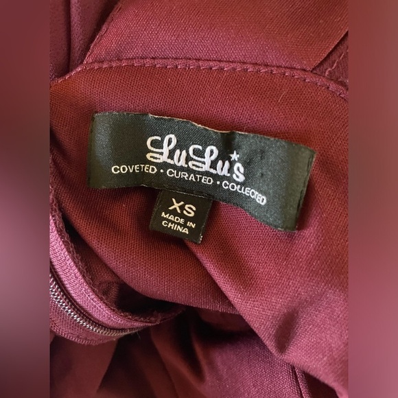 DAZZLING DECADENCE BURGUNDY MAXI DRESS LULUS - Picture 7 of 9